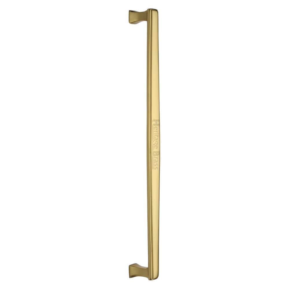 Heritage Brass Door Furniture Polished Brass / Pull Handles (Bolt Through) Heritage Brass - Door Pull Handle Deco Design 457mm Polished Brass Finish