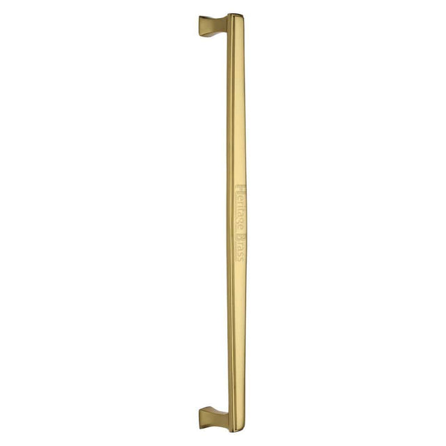 Heritage Brass Door Furniture Polished Brass / Pull Handles (Bolt Through) Heritage Brass - Door Pull Handle Deco Design 457mm Polished Brass Finish