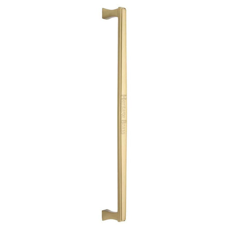 Heritage Brass Door Furniture Satin Brass / Pull Handles (Bolt Through) Heritage Brass - Door Pull Handle Deco Design 457mm Satin Brass Finish