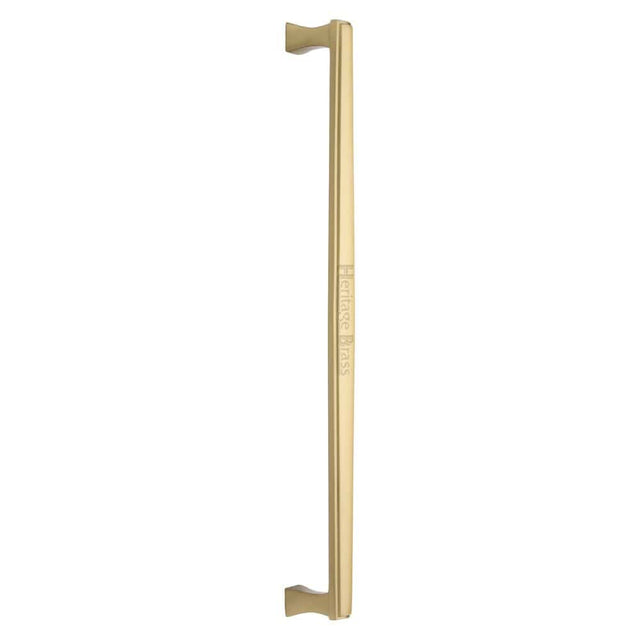 Heritage Brass Door Furniture Satin Brass / Pull Handles (Bolt Through) Heritage Brass - Door Pull Handle Deco Design 457mm Satin Brass Finish