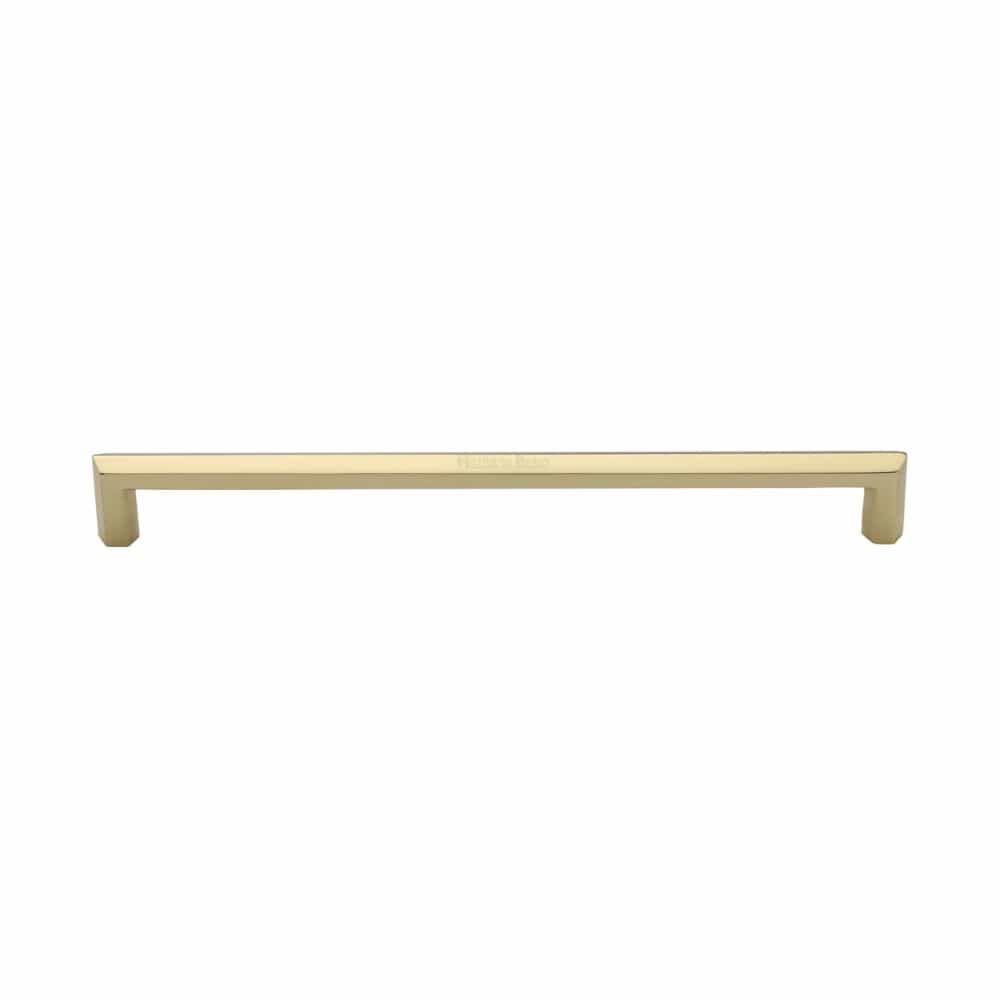 Heritage Brass Door Furniture Polished Brass / Pull Handles (Bolt Through) Heritage Brass - Door Pull Handle Hexagonal Design 328mm Polished Brass Finish