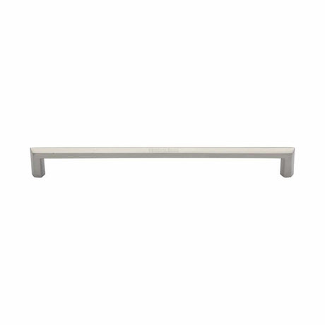 Heritage Brass Door Furniture Satin Nickel / Pull Handles (Bolt Through) Heritage Brass - Door Pull Handle Hexagonal Design 328mm Satin Nickel Finish