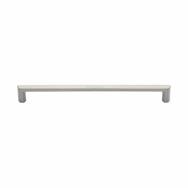 Heritage Brass Door Furniture Satin Nickel / Pull Handles (Bolt Through) Heritage Brass - Door Pull Handle Hexagonal Design 328mm Satin Nickel Finish