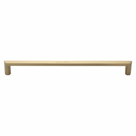 Heritage Brass Door Furniture Satin Brass / Pull Handles (Bolt Through) Heritage Brass - Door Pull Handle Hexagonal Design 480mm Satin Brass Finish