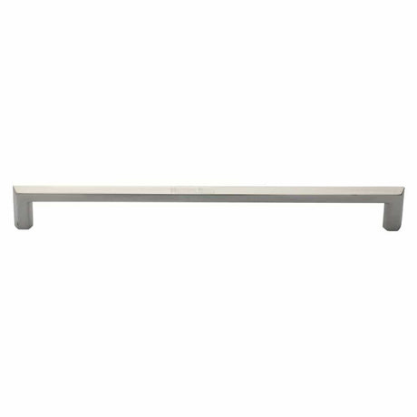 Heritage Brass Door Furniture Satin Nickel / Pull Handles (Bolt Through) Heritage Brass - Door Pull Handle Hexagonal Design 480mm Satin Nickel Finish