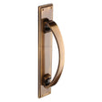 Heritage Brass Door Furniture Antique Brass / Pull Handle (Backplate) Heritage Brass - Door Pull Handle on Plate Antique Brass Finish
