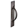 Heritage Brass Door Furniture Matt Bronze / Pull Handle (Backplate) Heritage Brass - Door Pull Handle on Plate Matt Bronze Finish
