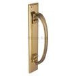 Heritage Brass Door Furniture Polished Brass / Pull Handle (Backplate) Heritage Brass - Door Pull Handle on Plate Polished Brass Finish