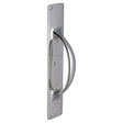 Heritage Brass Door Furniture Polished Chrome / Pull Handle (Backplate) Heritage Brass - Door Pull Handle on Plate Polished Chrome Finish