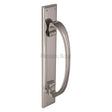 Heritage Brass Door Furniture Polished Chrome / Pull Handle (Backplate) Heritage Brass - Door Pull Handle on Plate Polished Chrome Finish