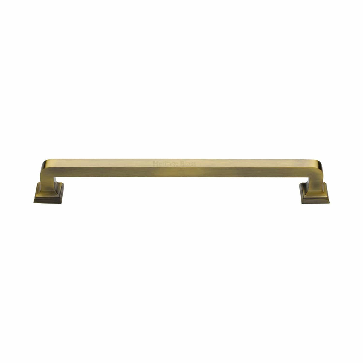 Heritage Brass Door Furniture Antique Brass / Pull Handles (Bolt Through) Heritage Brass - Door Pull Handle Square Vintage Design 338mm Antique Brass Finish