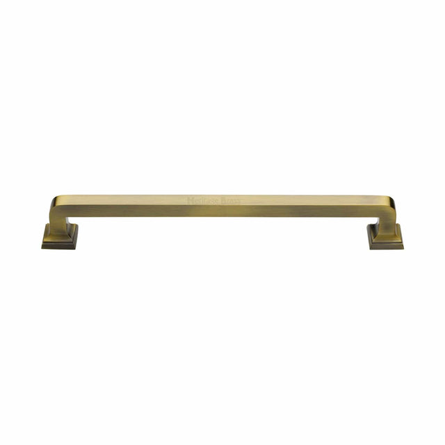 Heritage Brass Door Furniture Antique Brass / Pull Handles (Bolt Through) Heritage Brass - Door Pull Handle Square Vintage Design 338mm Antique Brass Finish