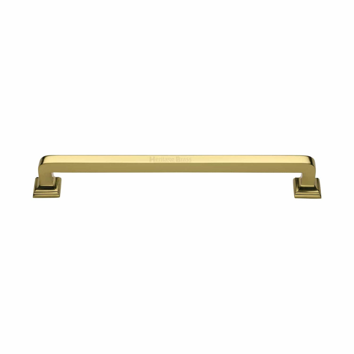 Heritage Brass Door Furniture Polished Brass / Pull Handles (Bolt Through) Heritage Brass - Door Pull Handle Square Vintage Design 338mm Polished Brass Finish