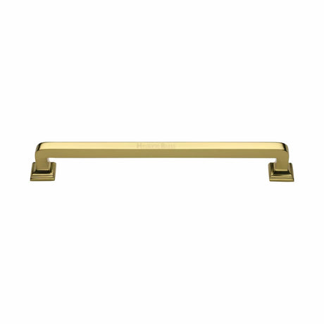 Heritage Brass Door Furniture Polished Brass / Pull Handles (Bolt Through) Heritage Brass - Door Pull Handle Square Vintage Design 338mm Polished Brass Finish