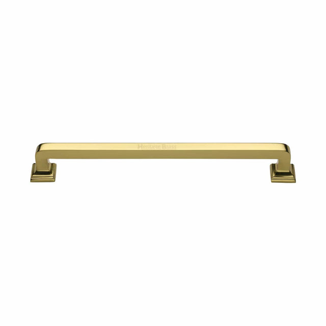 Heritage Brass Door Furniture Polished Brass / Pull Handles (Bolt Through) Heritage Brass - Door Pull Handle Square Vintage Design 338mm Polished Brass Finish