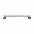 Heritage Brass Door Furniture Polished Chrome / Pull Handles (Bolt Through) Heritage Brass - Door Pull Handle Square Vintage Design 338mm Polished Chrome Finish