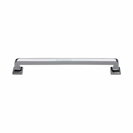 Heritage Brass Door Furniture Polished Chrome / Pull Handles (Bolt Through) Heritage Brass - Door Pull Handle Square Vintage Design 338mm Polished Chrome Finish
