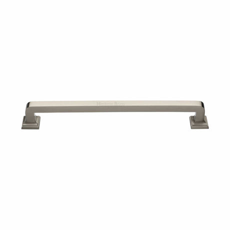 Heritage Brass Door Furniture Satin Nickel / Pull Handles (Bolt Through) Heritage Brass - Door Pull Handle Square Vintage Design 338mm Satin Nickel Finish