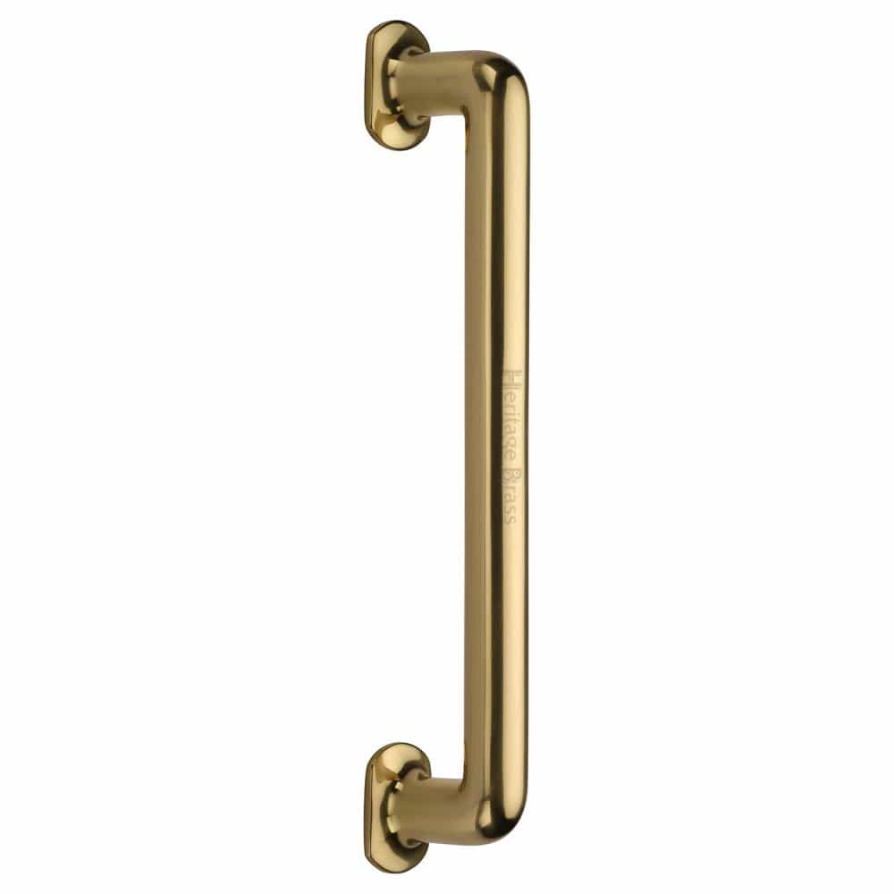 Heritage Brass Door Furniture Polished Brass / Pull Handles (Bolt Through) Heritage Brass - Door Pull Handle Traditional Design 330mm Polished Brass Finish