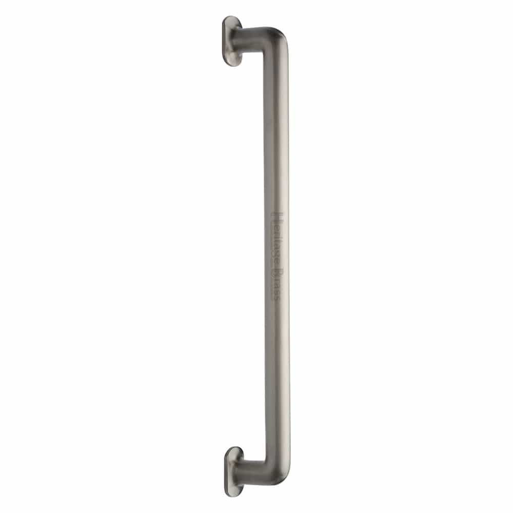 Heritage Brass Door Furniture Satin Nickel / Pull Handles (Bolt Through) Heritage Brass - Door Pull Handle Traditional Design 482mm Satin Nickel Finish