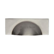 Heritage Brass Cabinet Hardware Satin Nickel / Cabinet Cup Pulls / 57mm c/c Heritage Brass - Drawer Cup Pull Hampshire Design 57mm CTC Satin Nickel Finish