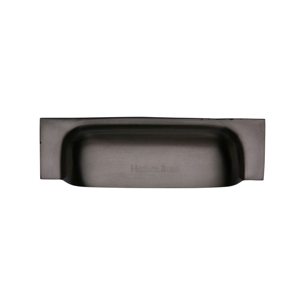 Heritage Brass Cabinet Hardware Matt Bronze / Cabinet Cup Pulls / 76 / 96mm c/c Heritage Brass - Drawer Cup Pull Military Design 96mm CTC Matt Bronze Finish