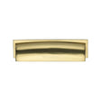 Heritage Brass Cabinet Hardware Polished Brass / Cabinet Cup Pulls / 96mm c/c Heritage Brass - Drawer Cup Pull Shropshire Design 76/96mm CTC Polished Brass Finish