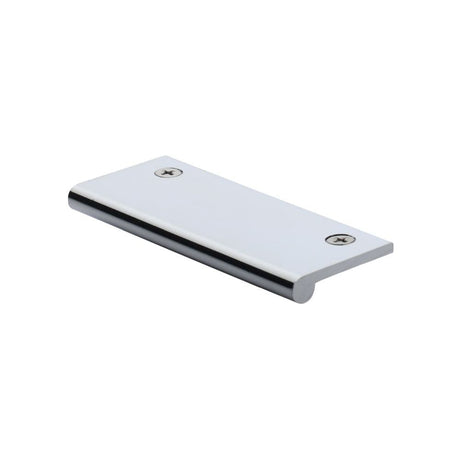 Heritage Brass Cabinet Hardware Polished Chrome / Edge Pull / 100mm Heritage Brass - EP Edge Pull Cabinet Handle 100mm Polished Chrome Finish