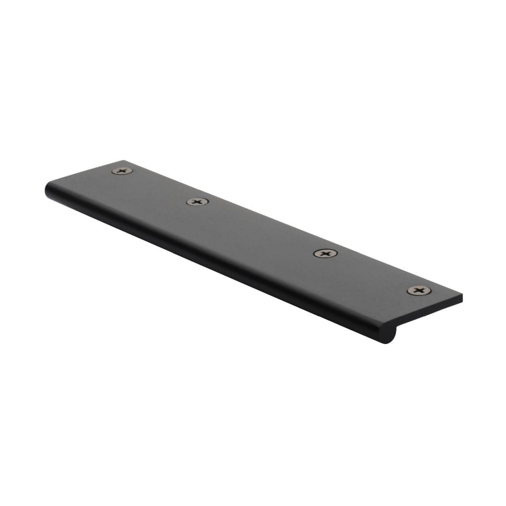 Heritage Brass Cabinet Hardware Matt Black / Edge Pull / 200mm Heritage Brass - EP Edge Pull Cabinet Handle 200mm Matt Black Finish