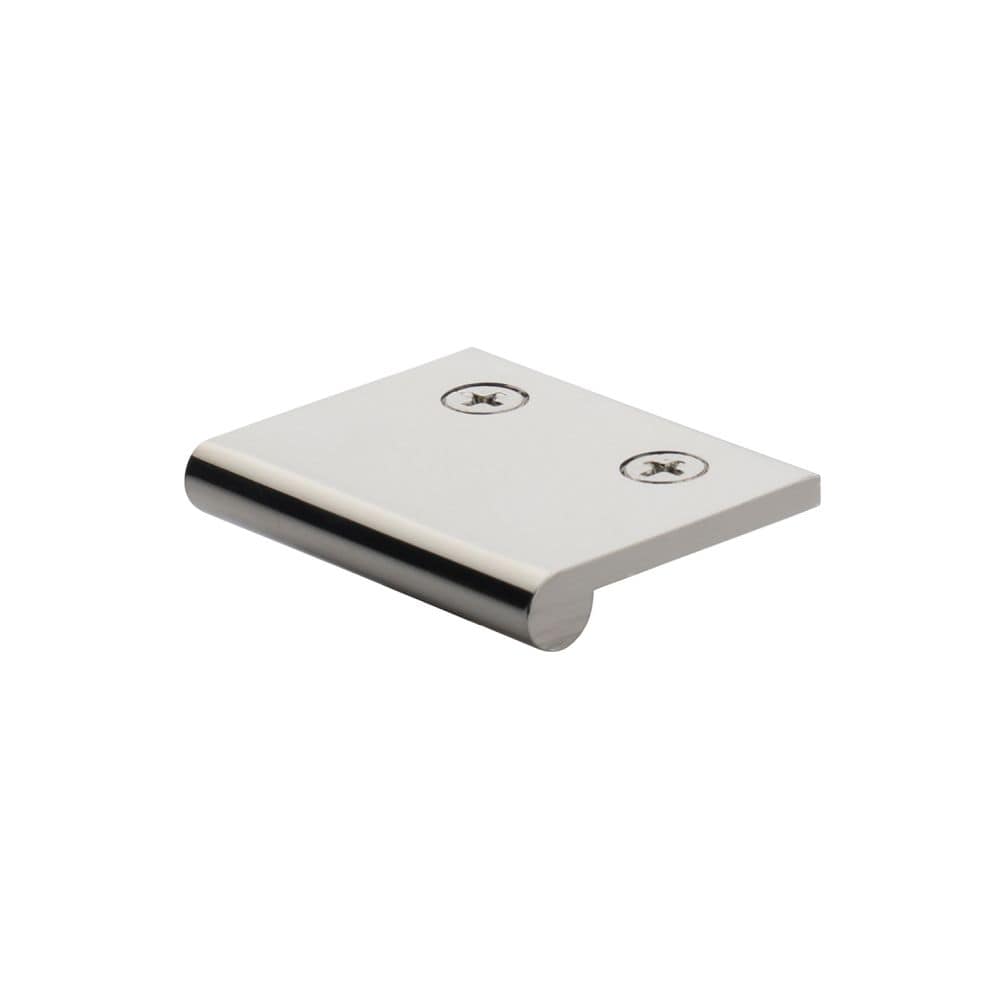 Heritage Brass Cabinet Hardware Polished Nickel / Edge Pull / 50mm Heritage Brass - EP Edge Pull Cabinet Handle 50mm Polished Nickel Finish