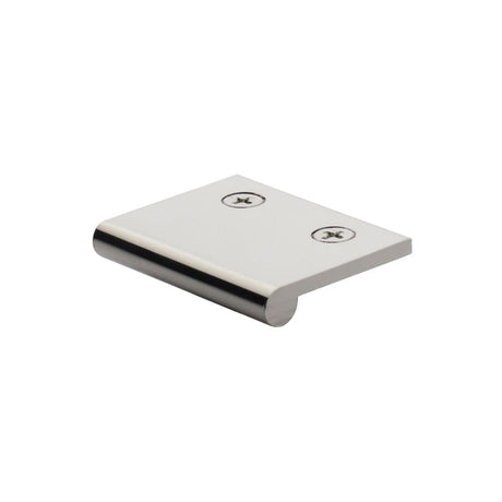 Heritage Brass Cabinet Hardware Polished Nickel / Edge Pull / 50mm Heritage Brass - EP Edge Pull Cabinet Handle 50mm Polished Nickel Finish