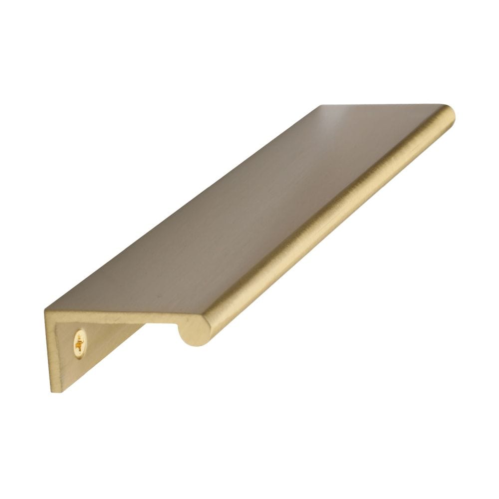 Heritage Brass Cabinet Hardware Satin Brass / Edge Pull / 200mm Heritage Brass - EPR Edge Pull Cabinet Handle 200mm Satin Brass Finish