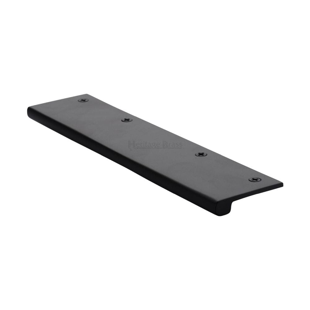 Heritage Brass Cabinet Hardware Matt Black / Edge Pull / 200mm Heritage Brass - EPT Edge Pull Cabinet Handle 200mm Matt Black Finish