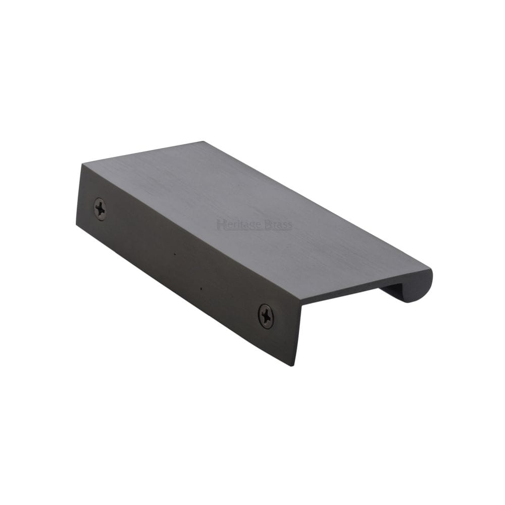 Heritage Brass Cabinet Hardware Matt Bronze / Edge Pull / 100mm Heritage Brass - EPTR Edge Pull Cabinet Handle 100mm Matt Bronze Finish