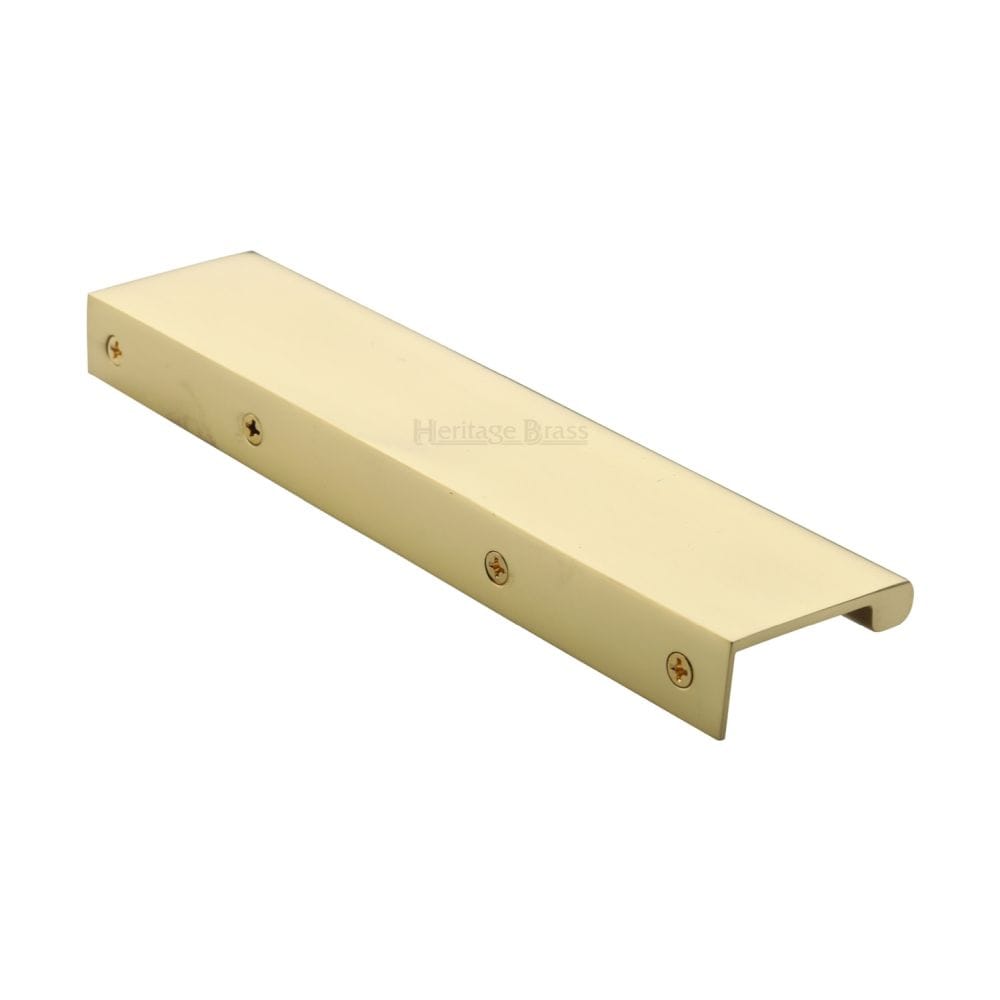 Heritage Brass Cabinet Hardware Polished Brass / Edge Pull / 200mm Heritage Brass - EPTR Edge Pull Cabinet Handle 200mm Polished Brass Finish