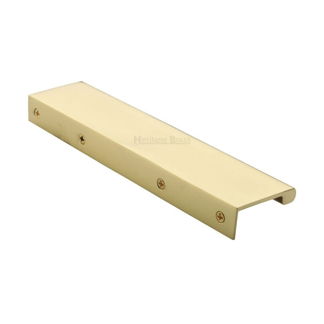 Heritage Brass Cabinet Hardware Polished Brass / Edge Pull / 200mm Heritage Brass - EPTR Edge Pull Cabinet Handle 200mm Polished Brass Finish