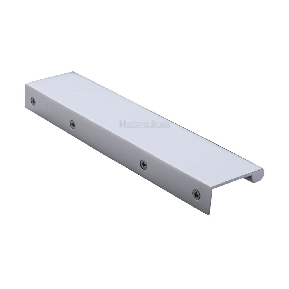 Heritage Brass Cabinet Hardware Polished Chrome / Edge Pull / 200mm Heritage Brass - EPTR Edge Pull Cabinet Handle 200mm Polished Chrome Finish