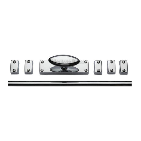 Heritage Brass Accessories Polished Chrome / Espagnolette Bolts Heritage Brass - Espagnolette Bolt Polished Chrome Finish