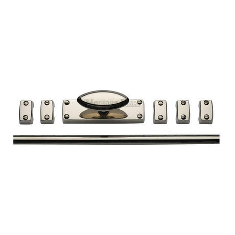 Heritage Brass Accessories Polished Nickel / Espagnolette Bolts Heritage Brass - Espagnolette Bolt Polished Nickel Finish