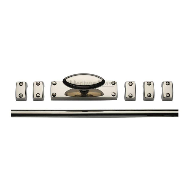 Heritage Brass Accessories Polished Nickel / Espagnolette Bolts Heritage Brass - Espagnolette Bolt Polished Nickel Finish