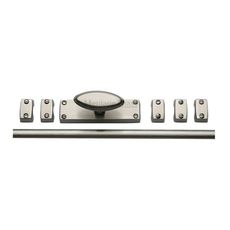 Heritage Brass Accessories Satin Nickel / Espagnolette Bolts Heritage Brass - Espagnolette Bolt Satin Nickel Finish