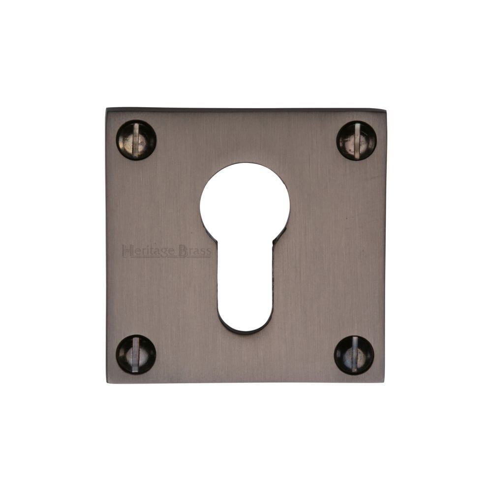 Heritage Brass Door Furniture Matt Bronze / Euro Profile Escutcheons Heritage Brass - Euro Profile Cylinder Escutcheon Matt Bronze Finish