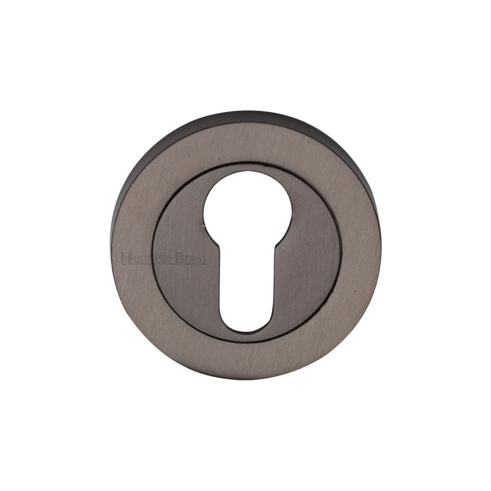 Heritage Brass Door Furniture Matt Bronze / Euro Profile Escutcheons Heritage Brass - Euro Profile Cylinder Escutcheon Matt Bronze Finish