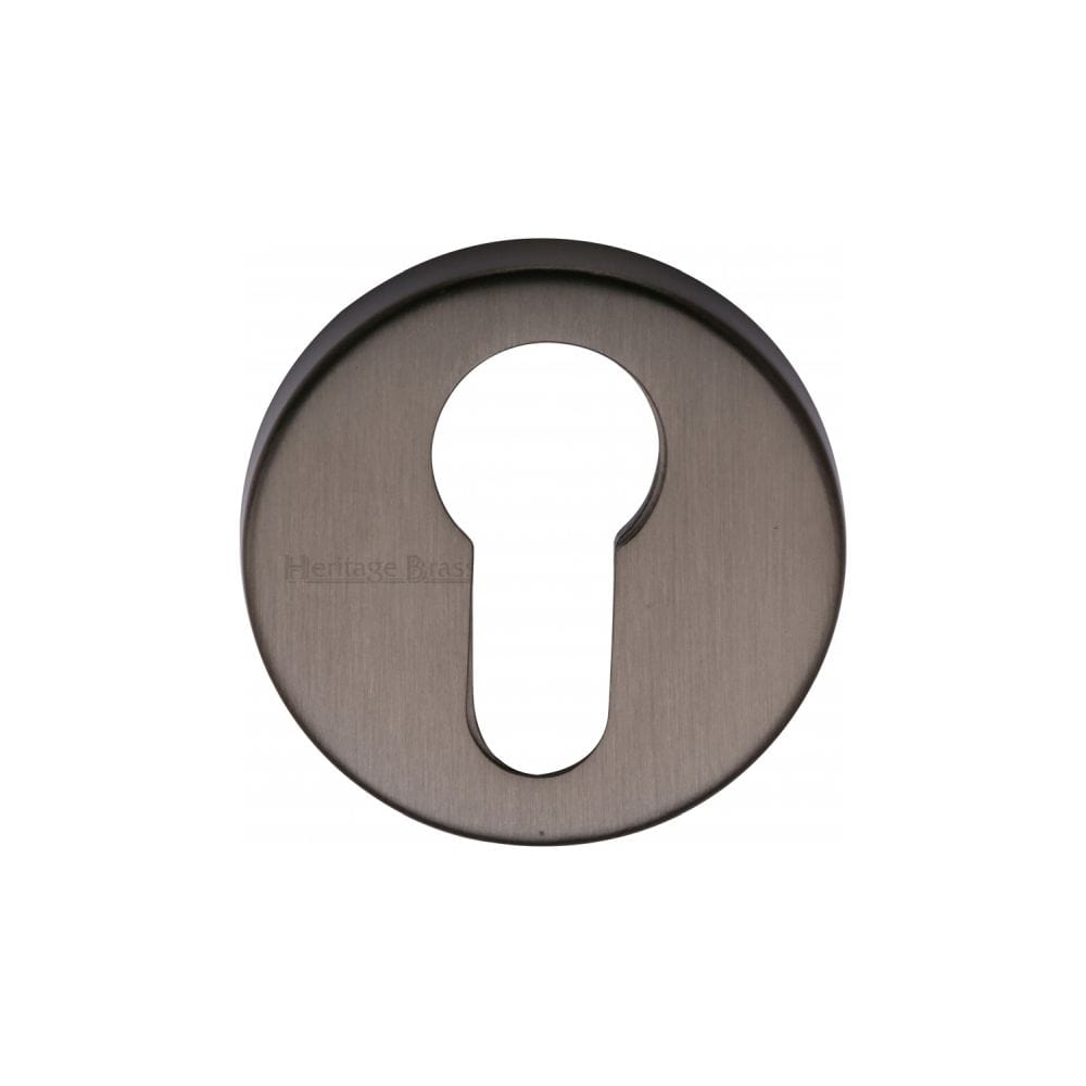 Heritage Brass Door Furniture Matt Bronze / Euro Profile Escutcheons Heritage Brass - Euro Profile Cylinder Escutcheon Matt Bronze Finish
