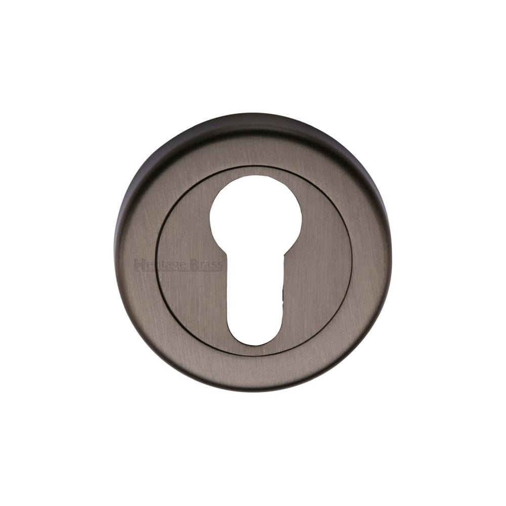 Heritage Brass Door Furniture Matt Bronze / Euro Profile Escutcheons Heritage Brass - Euro Profile Cylinder Escutcheon Matt Bronze Finish