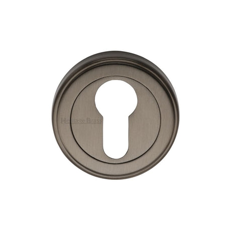 Heritage Brass Door Furniture Matt Bronze / Euro Profile Escutcheons Heritage Brass - Euro Profile Cylinder Escutcheon Matt Bronze Finish