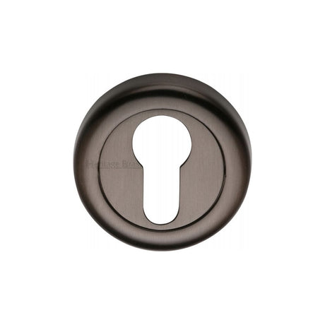 Heritage Brass Door Furniture Matt Bronze / Euro Profile Escutcheons Heritage Brass - Euro Profile Cylinder Escutcheon Matt Bronze Finish