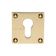 Heritage Brass Door Furniture Satin Brass / Euro Profile Escutcheons Heritage Brass - Euro Profile Cylinder Escutcheon Satin Brass Finish