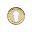 Heritage Brass Door Furniture Satin Brass / Euro Profile Escutcheons Heritage Brass - Euro Profile Cylinder Escutcheon Satin Brass Finish