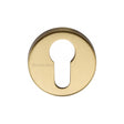 Heritage Brass Door Furniture Satin Brass / Euro Profile Escutcheons Heritage Brass - Euro Profile Cylinder Escutcheon Satin Brass Finish